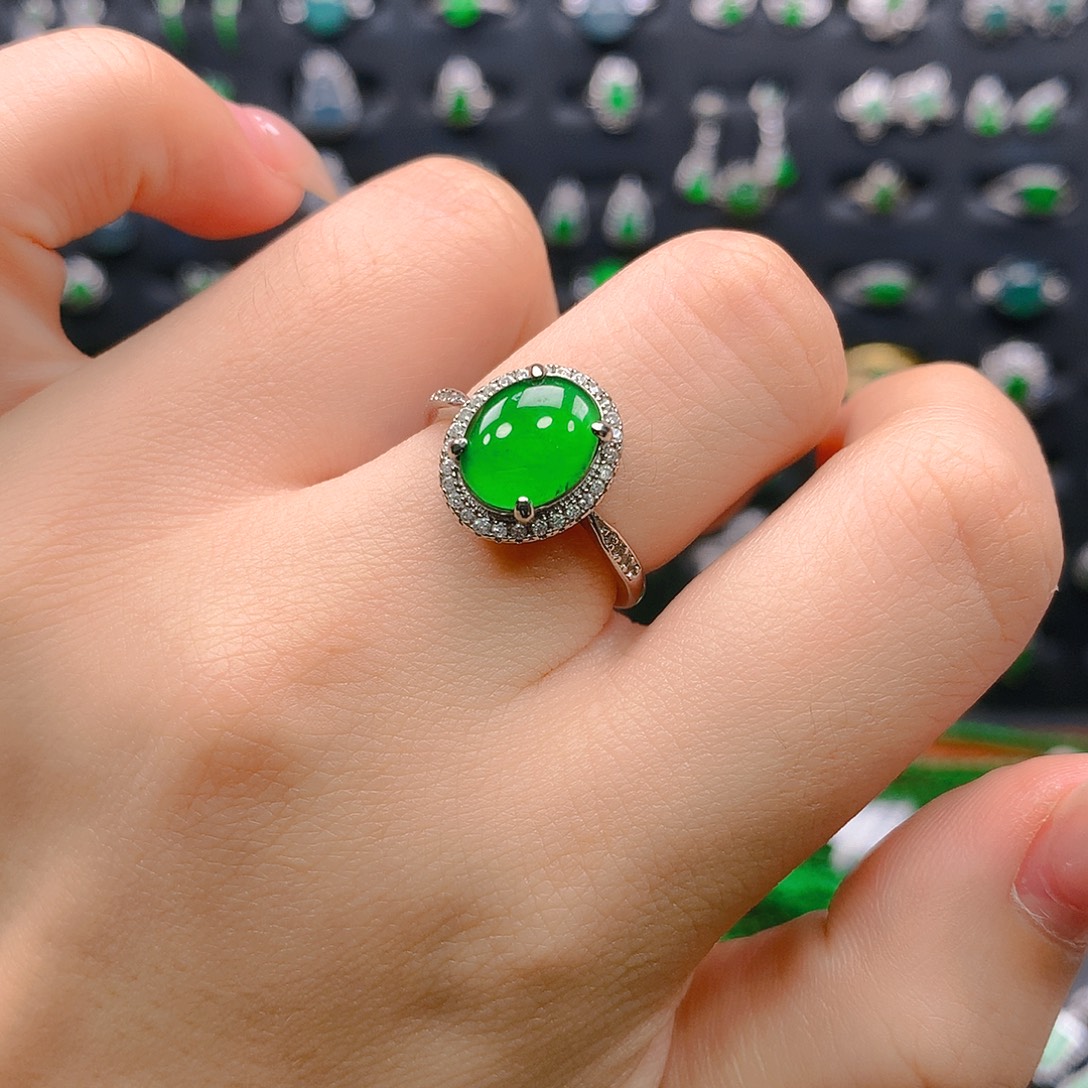 翡翠未镶嵌吊坠(不含链)戒指