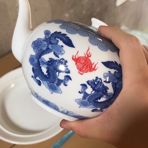 陶瓷茶壶一个老底陶瓷