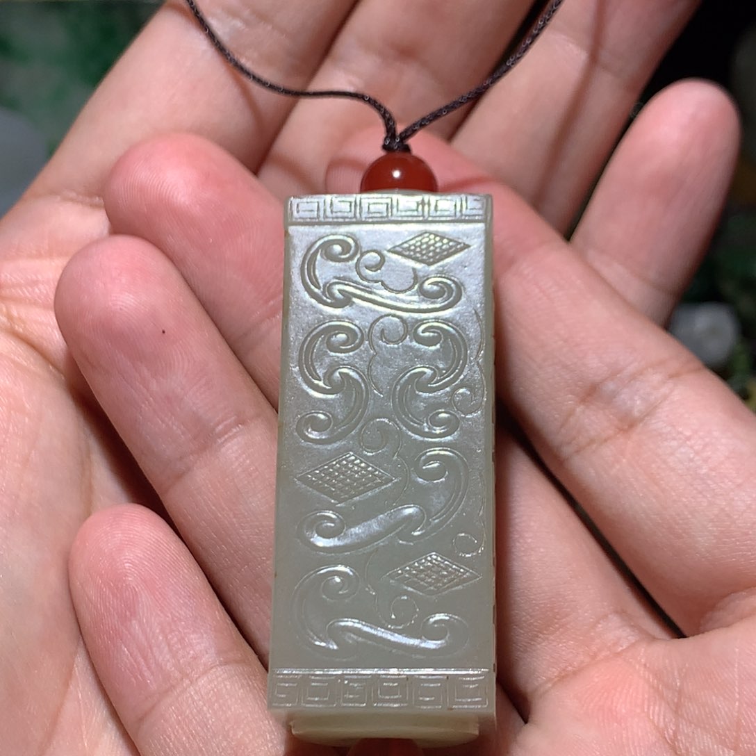 和田玉（糖玉）挂件未镶嵌乡***小