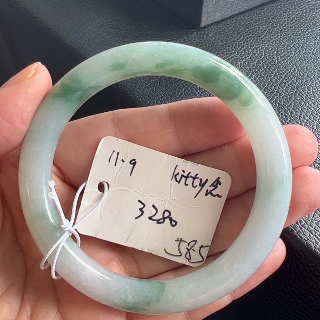 翡翠未镶嵌手镯58.5
