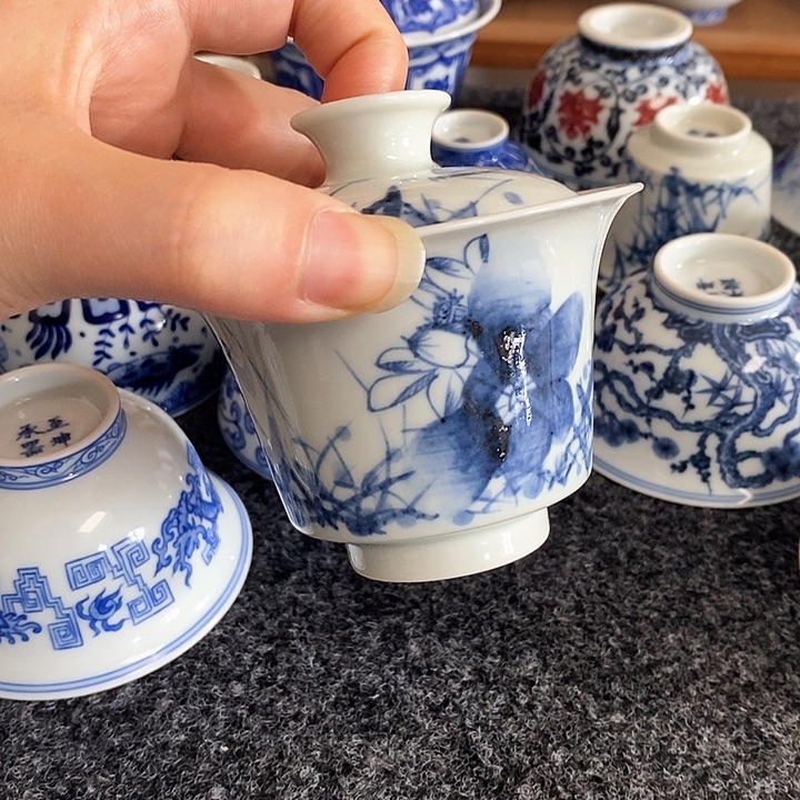 【福利】纯手工马蹄盖碗