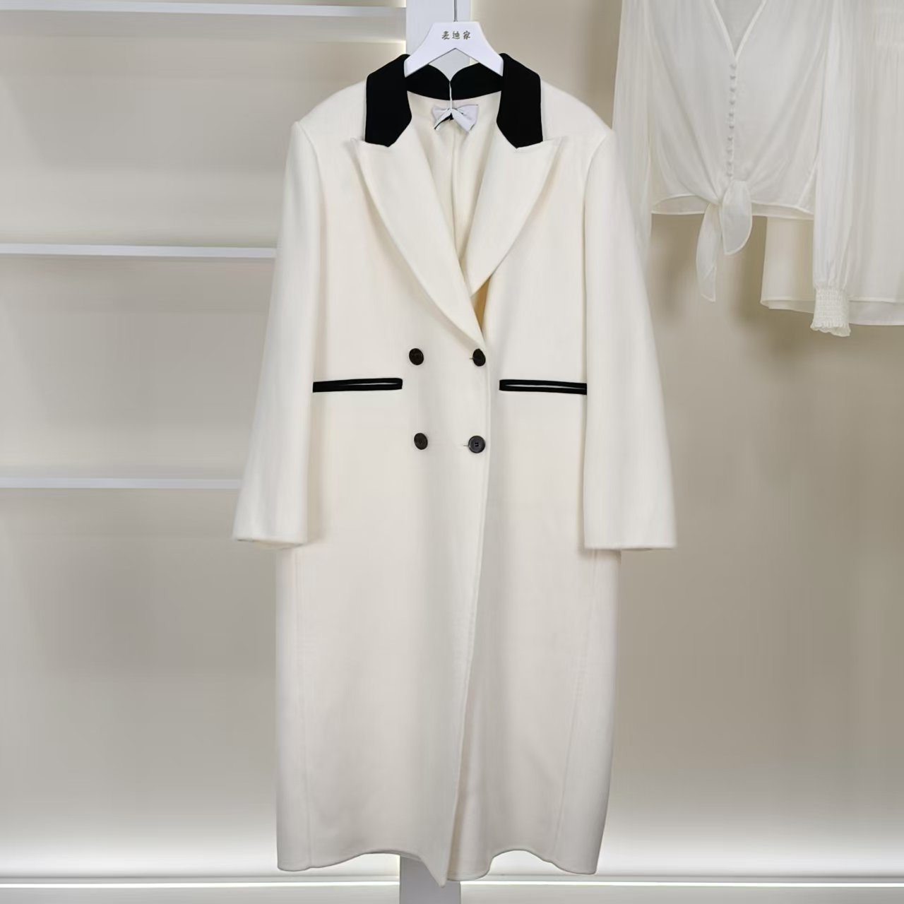 【麦笛05】50522228冬季长款双面呢大衣品牌撤柜