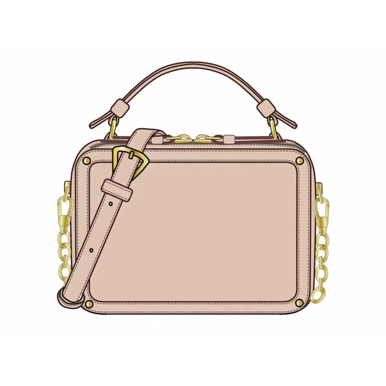 B321-B340孤时尚休闲个性小众经典斜跨包