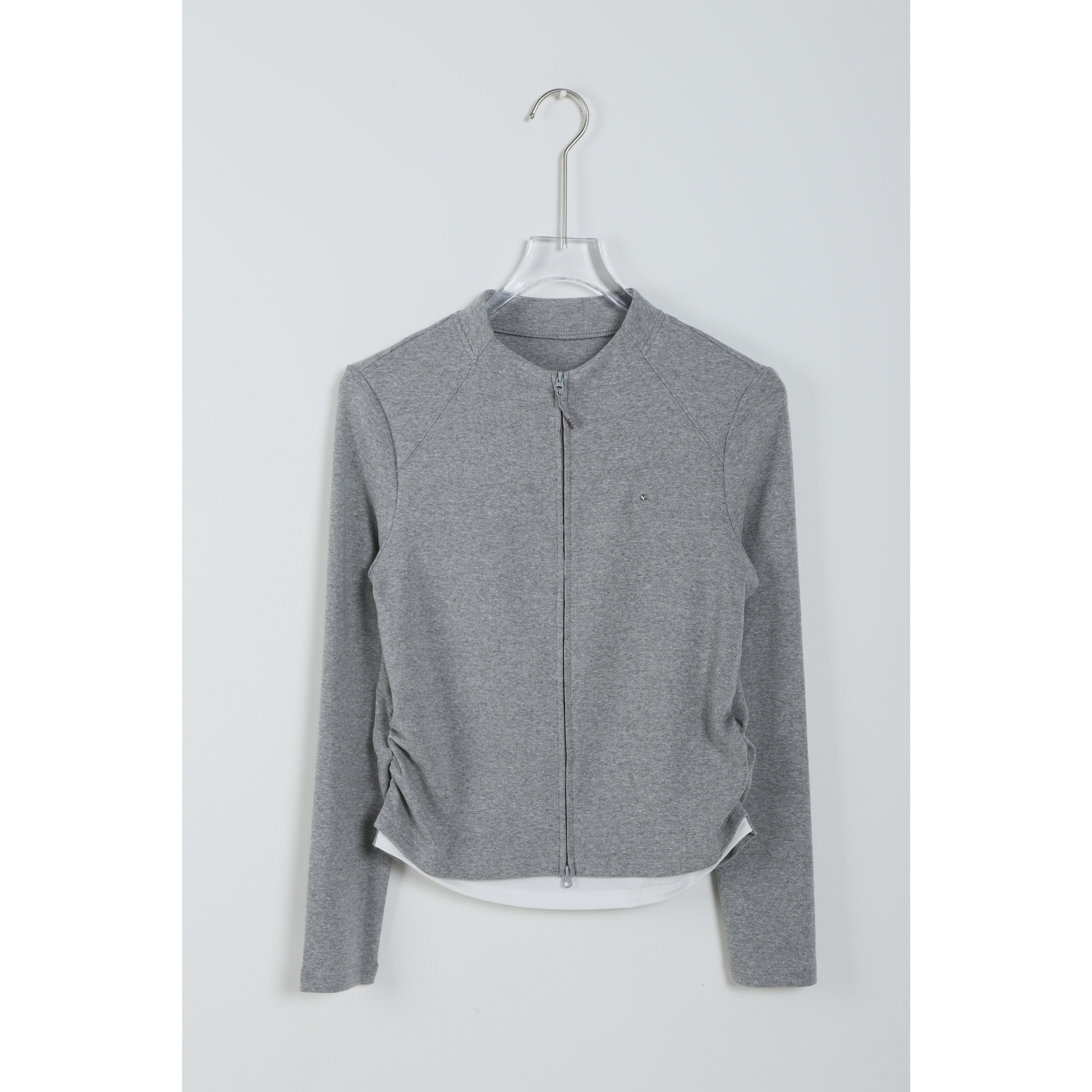 TIMITU缇咪兔运动休闲半拉下摆收褶设计假两件T恤35120002