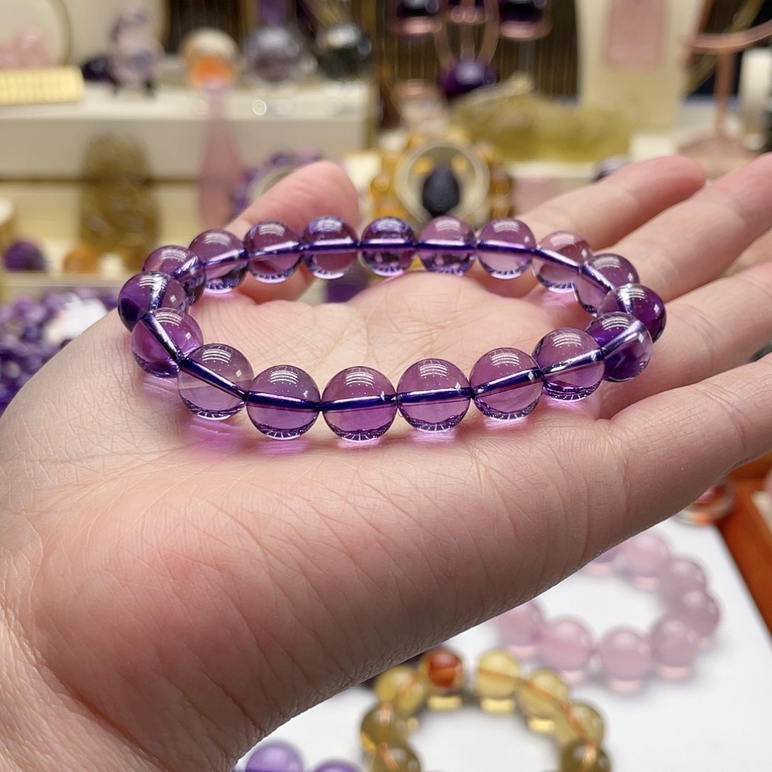 紫晶手链未镶嵌木*の紫水晶