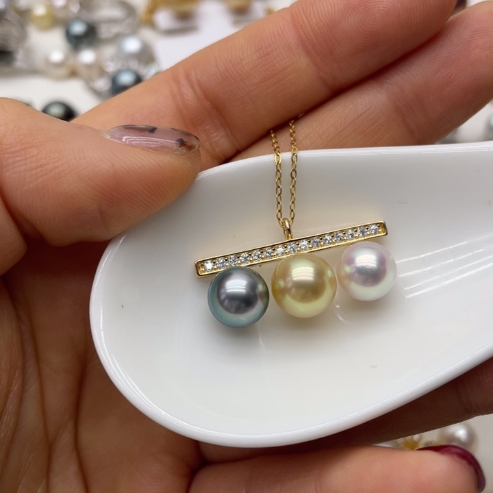 海水珍珠吊坠(赠链)银S925镶嵌