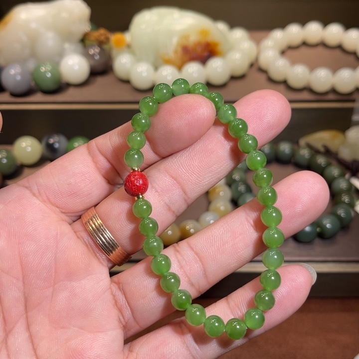 和田玉手串未镶嵌