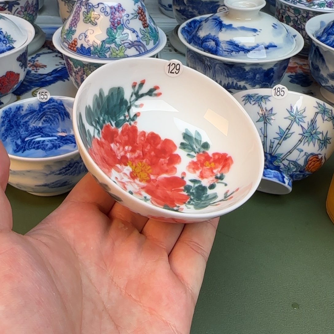 彦祖纯手工手绘茶具129