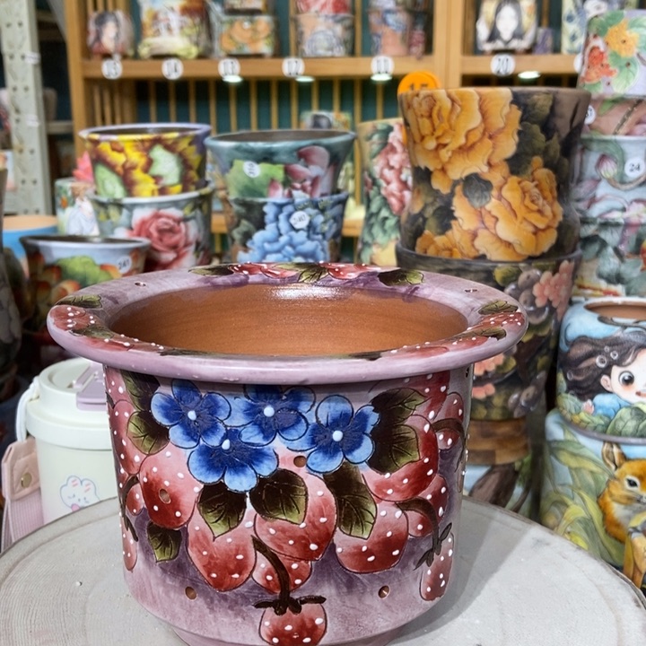 红陶景德镇艺术手绘作品