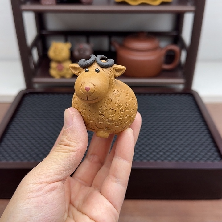 段泥茶案羊茶宠茶宠