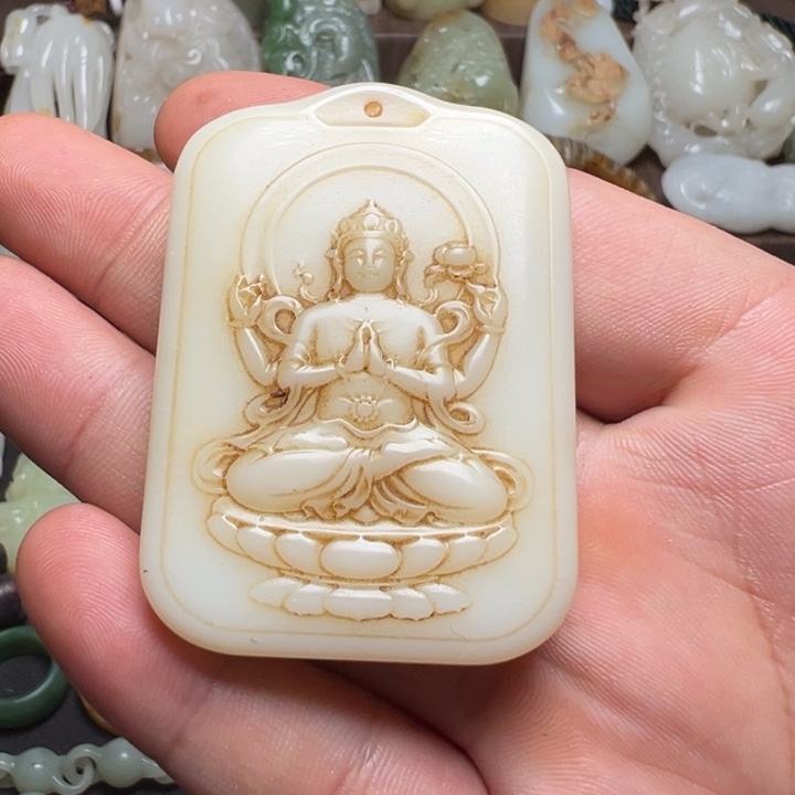 和田玉未镶嵌颈饰