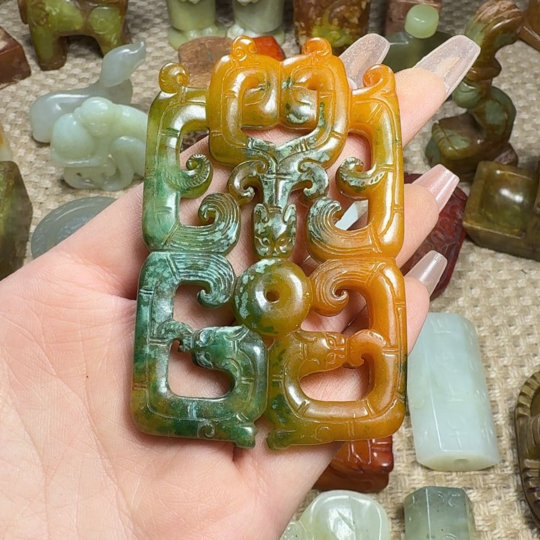 白玉菩提吊坠挂件