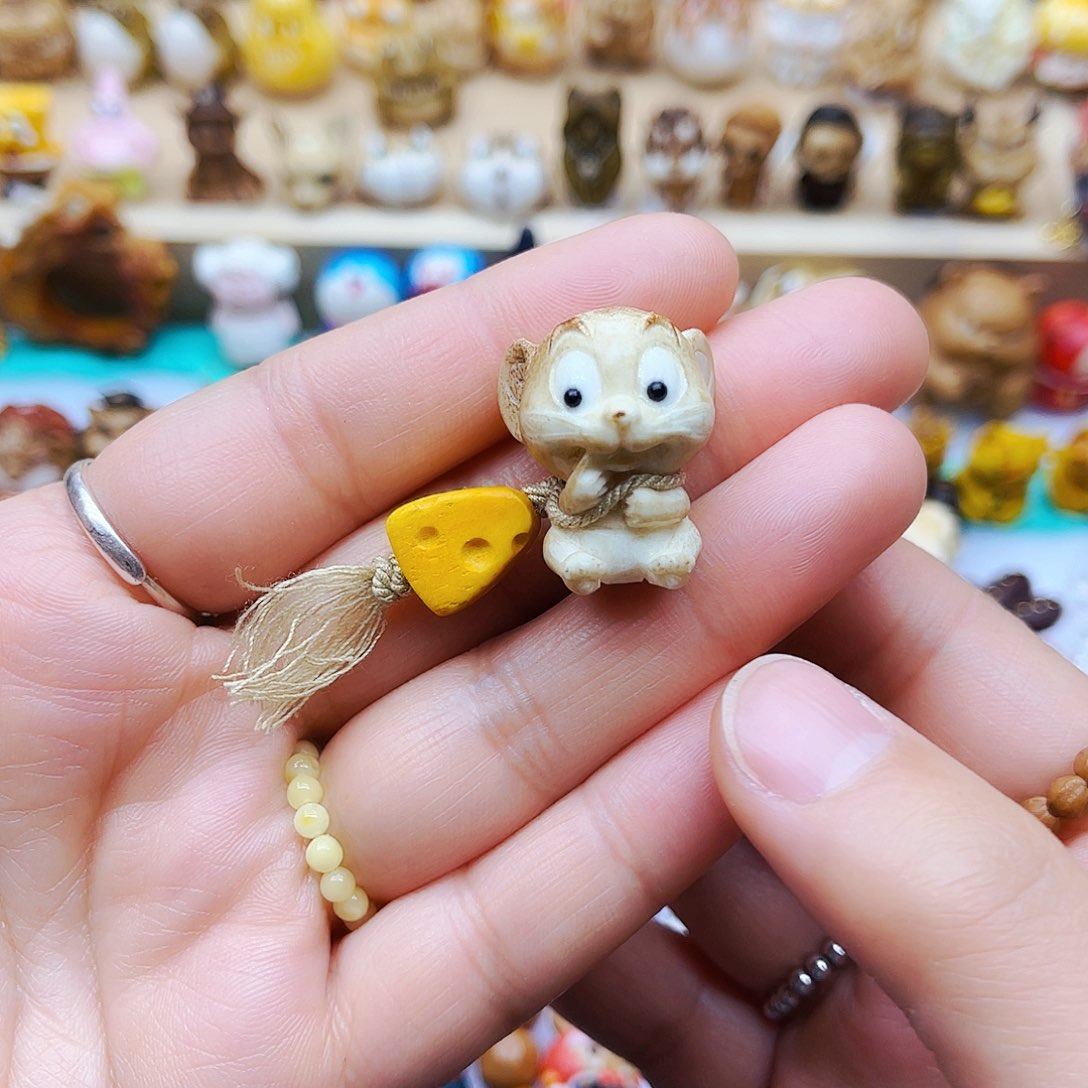 鹿骨摆件手工雕刻配饰