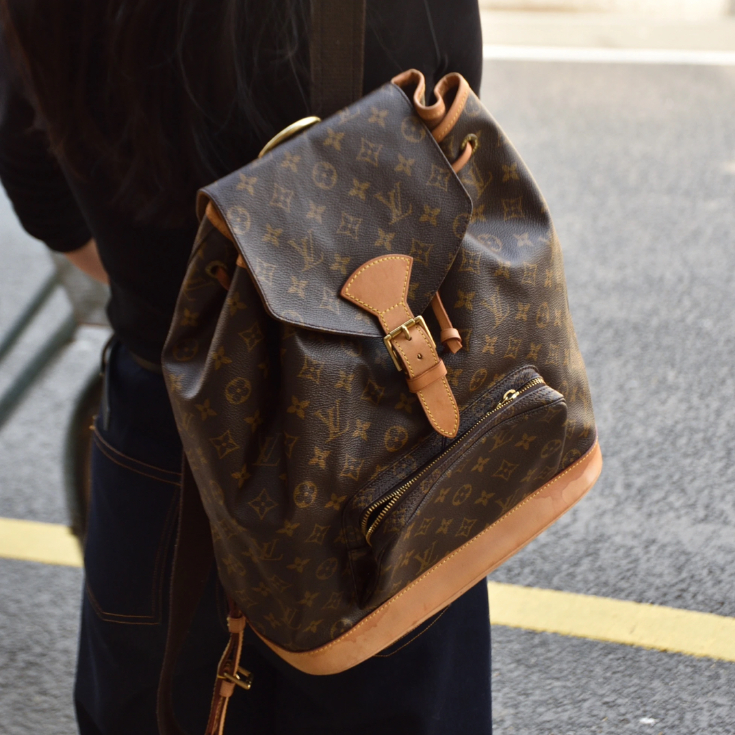 95新 LouisVuitton/路易威登 御古屋/33002/中古大号双肩包 03年