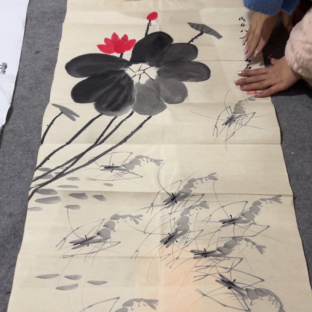 国画国画作品画心一张