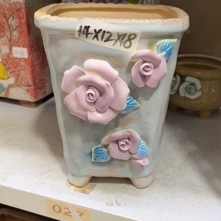 粗陶材质多肉花盆