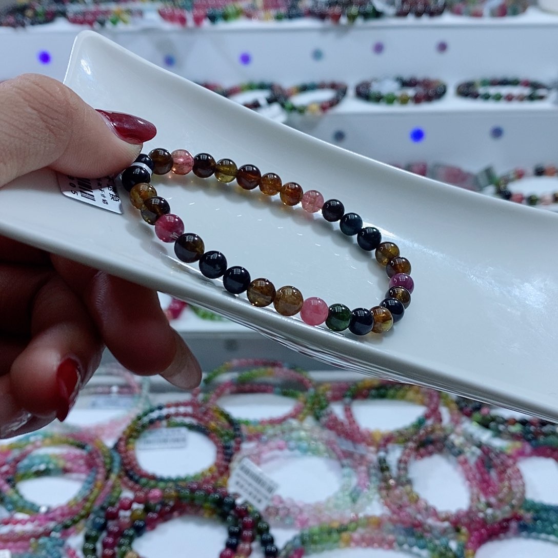 碧玺手链未镶嵌多样性发一条