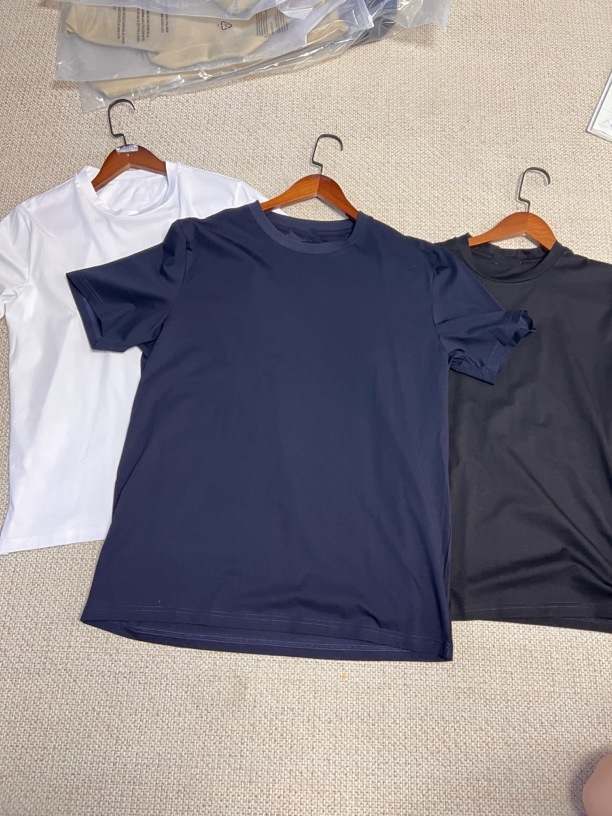 lp 圆领宽松夏季短袖通用纯色T恤