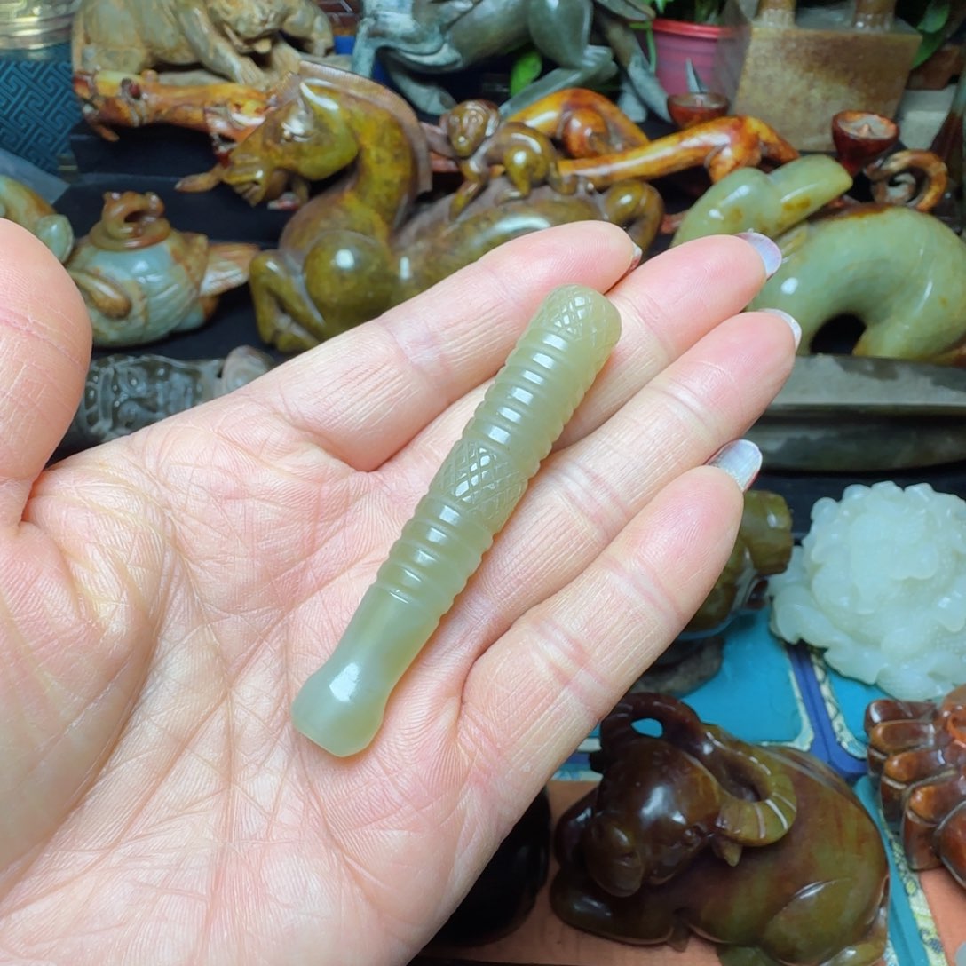 和田玉烟嘴未镶嵌