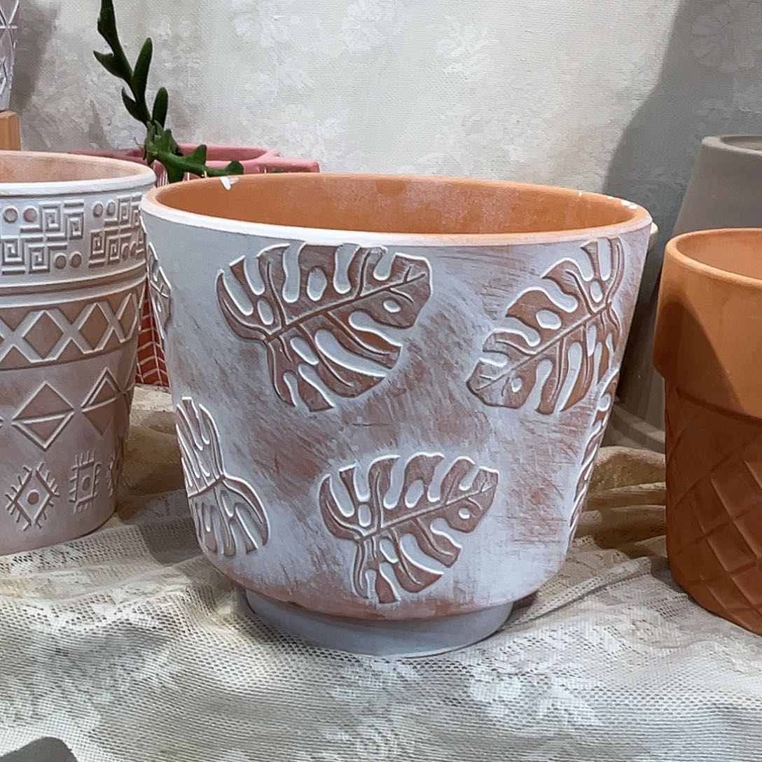 红陶19.5×17花盆一个