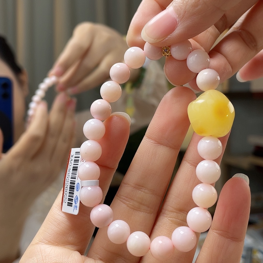 蜜蜡裸石未镶嵌蜜蜡手串