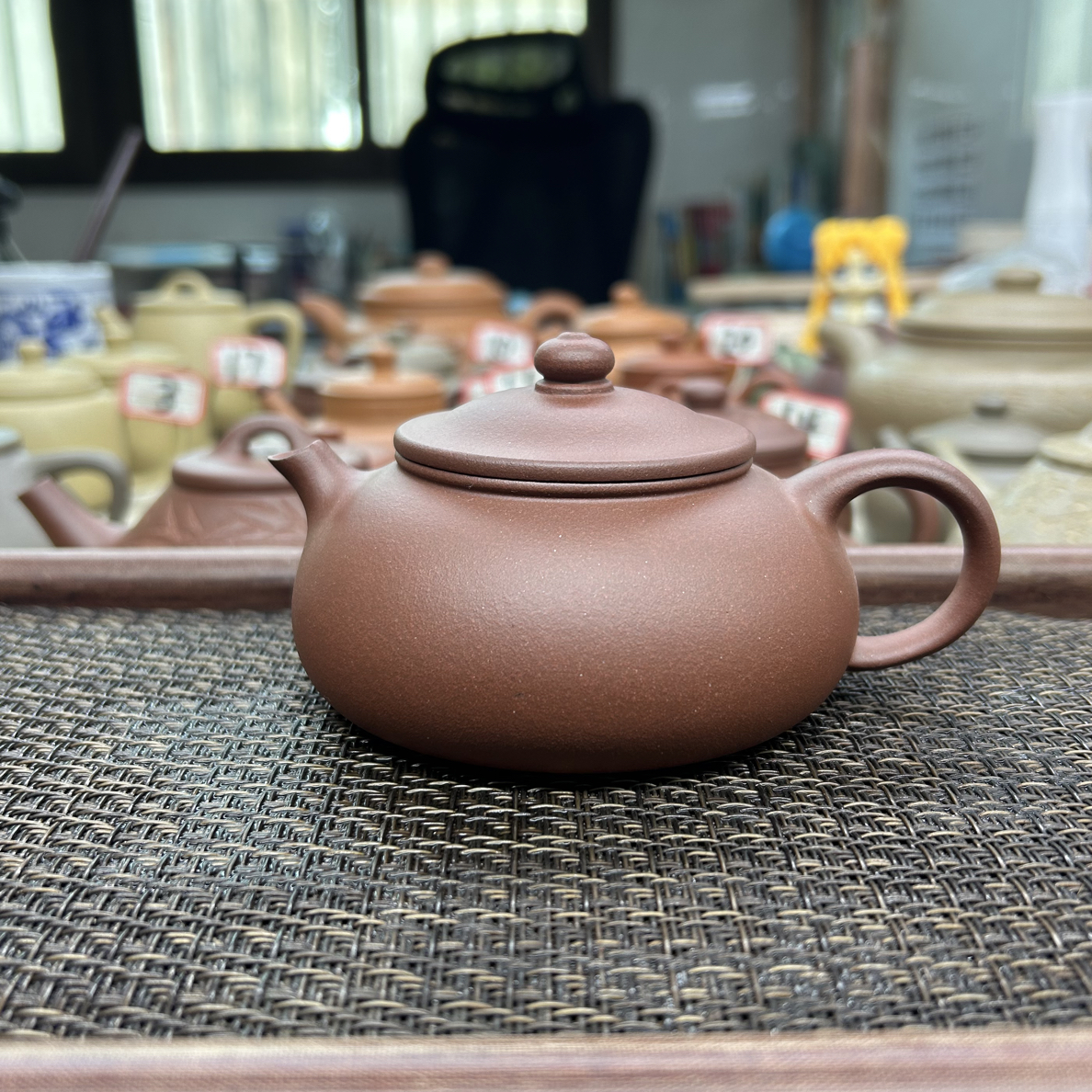 寒江壶紫泥半手工制作200cc左右微瑕