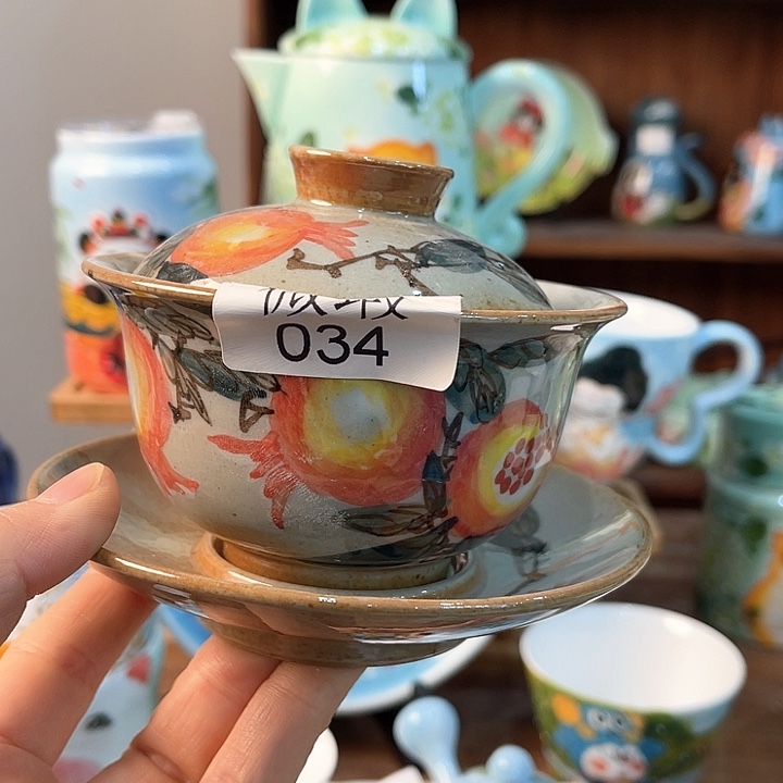 陶景德镇釉下手绘陶瓷 