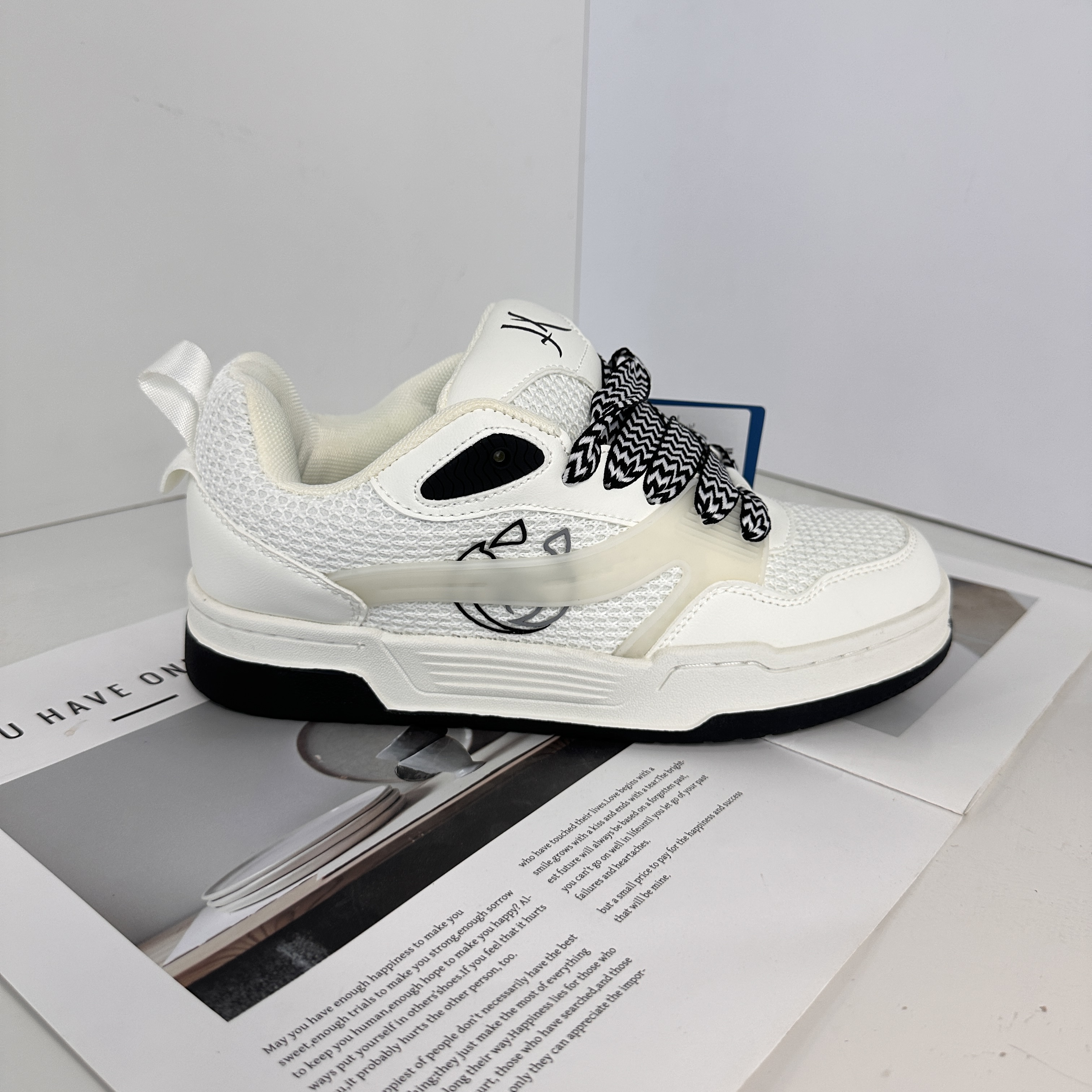 秋季男女同款时尚百搭跑步运动休闲鞋H2829[Y/C]