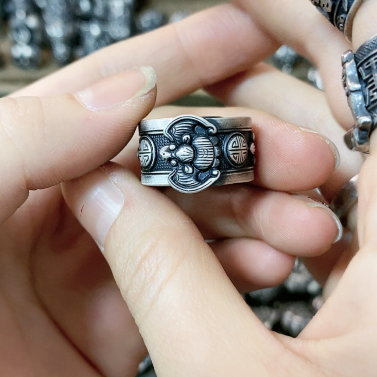 【闪购商品】橄榄核手串/手链复古足银990