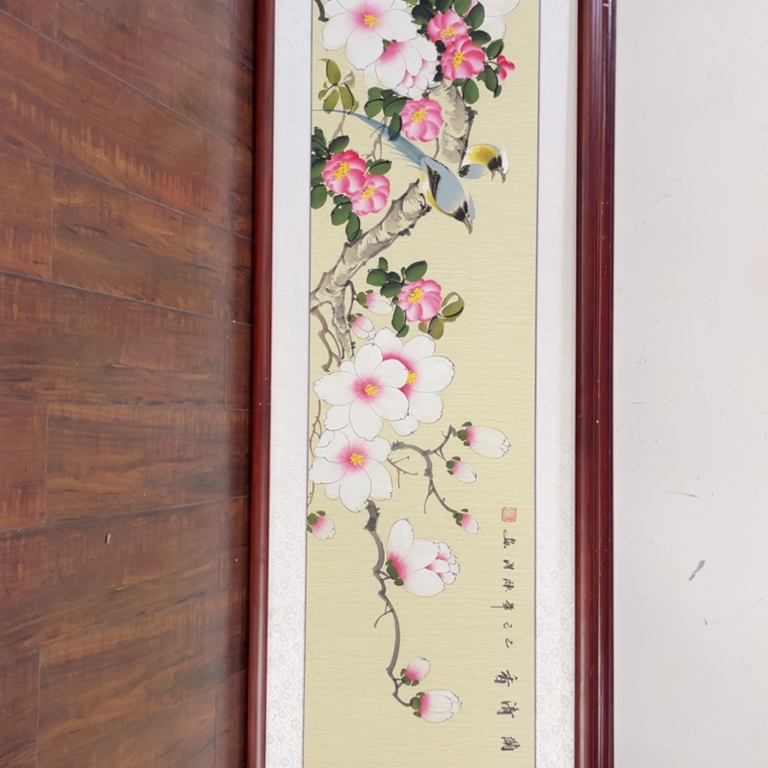 国画带框尺寸48*163厘米