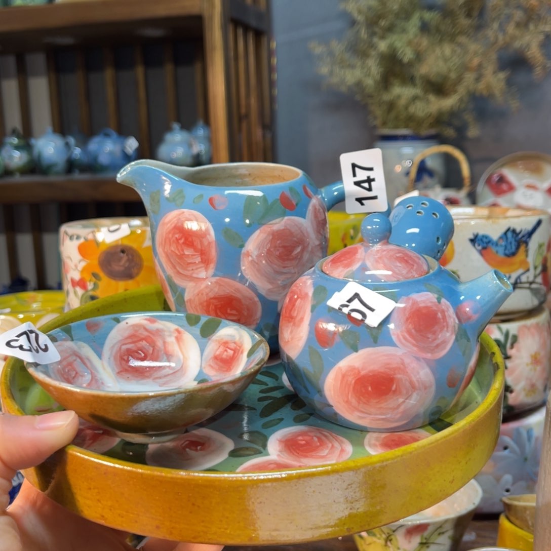 杯素浅陶瓷手工手绘