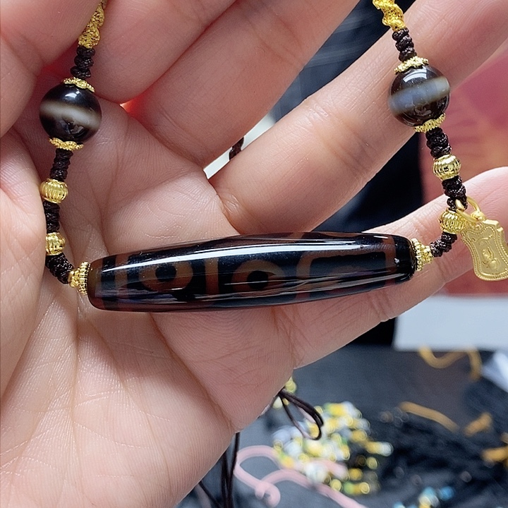 玛瑙/玉髓颈饰合金