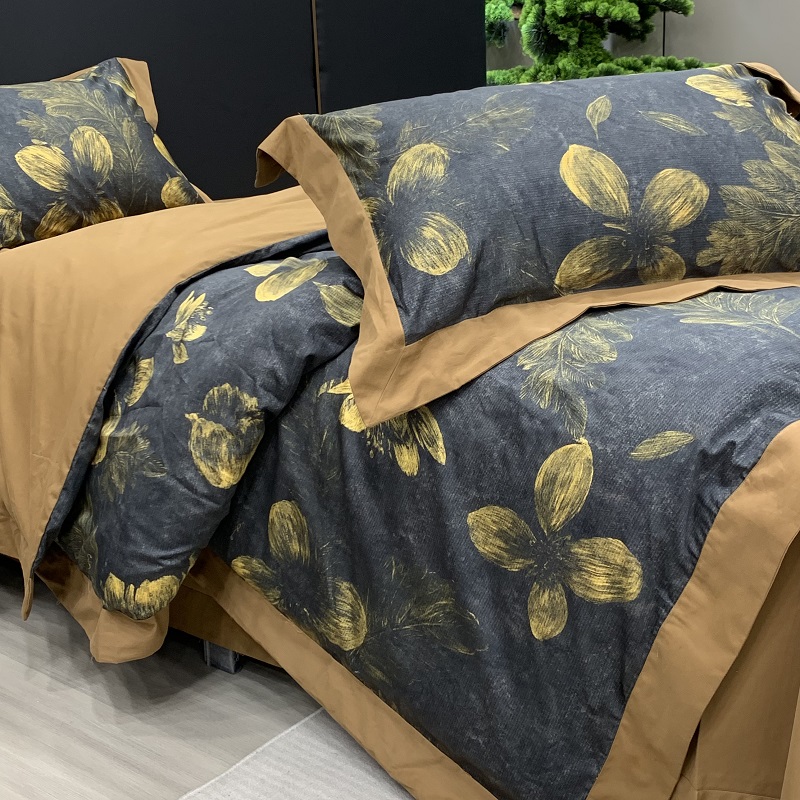 【懒太太家纺】花溪-设计师款全棉磨毛数码印花床品亲肤舒适四件套