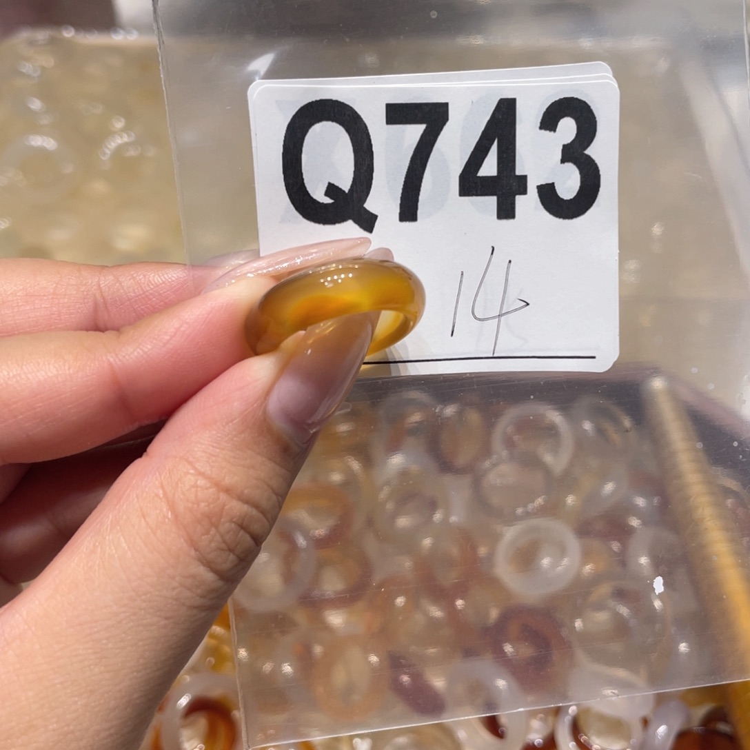 玛瑙/玉髓未镶嵌戒指743