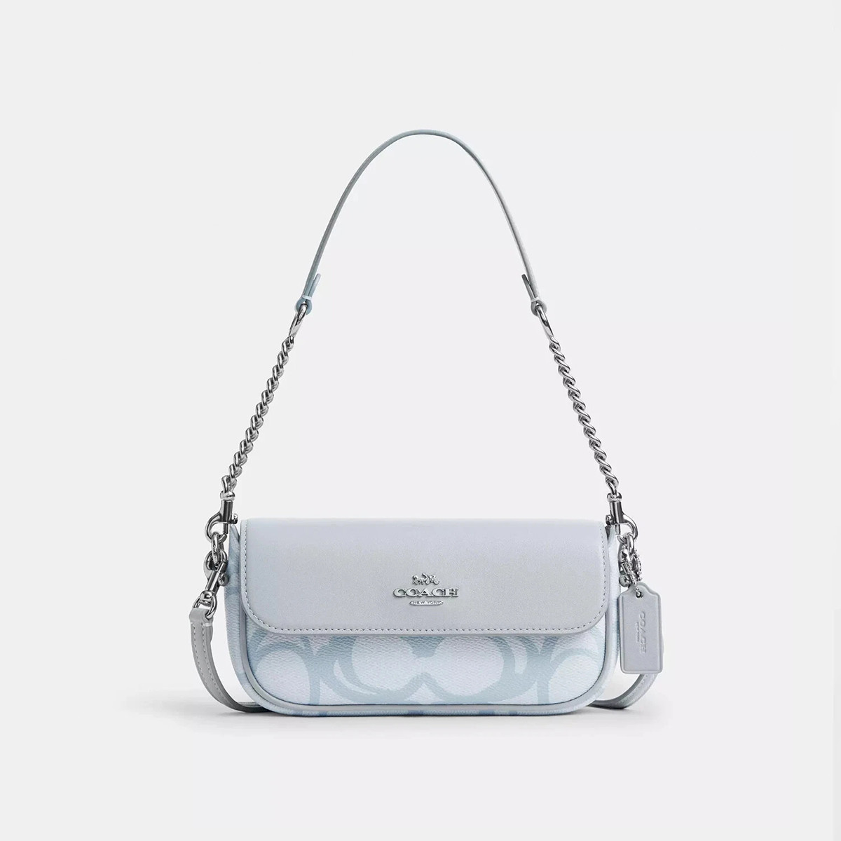 COACH｜【全国联保】蔻驰 HAILEY系列经典LOGO印花单肩斜挎翻盖腋