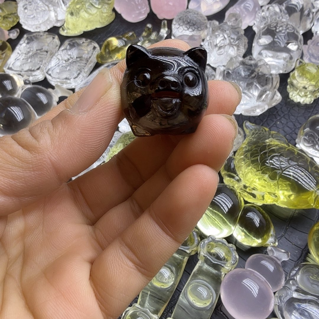 水晶颈饰未镶嵌摆件