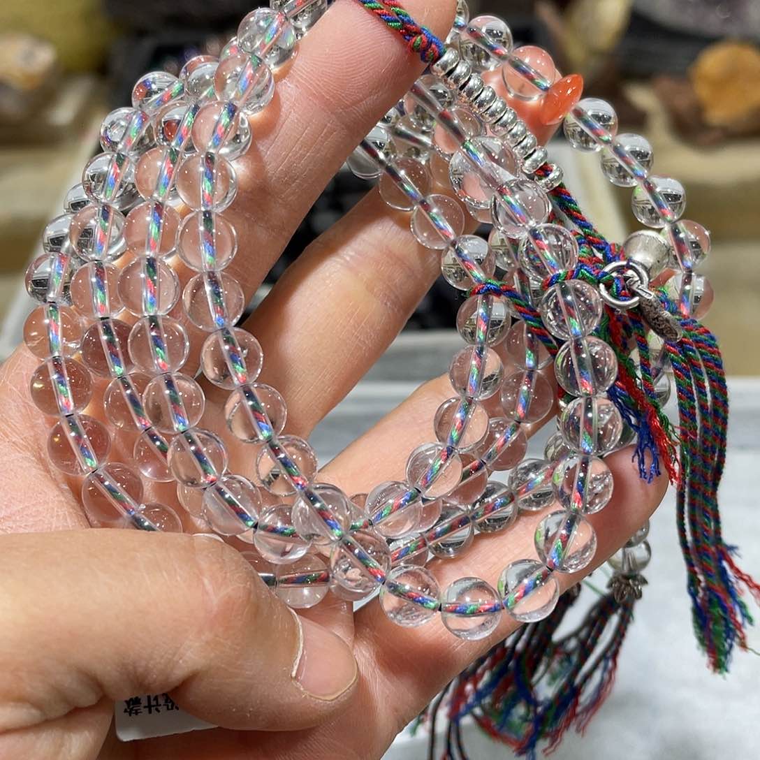 水晶手串银S925镶嵌b s 568