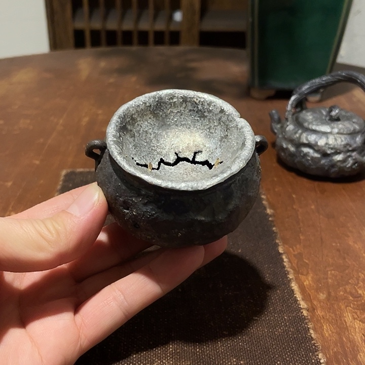 迷你建水盖置柴烧