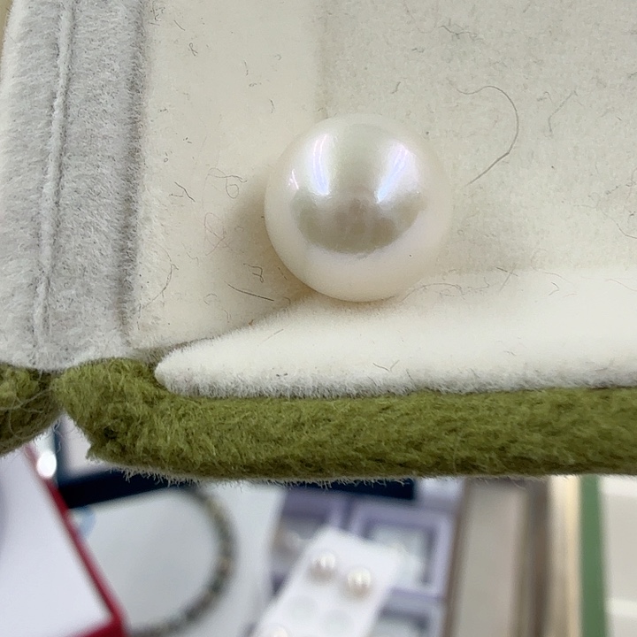 淡水珍珠定制吊坠银S925镶嵌