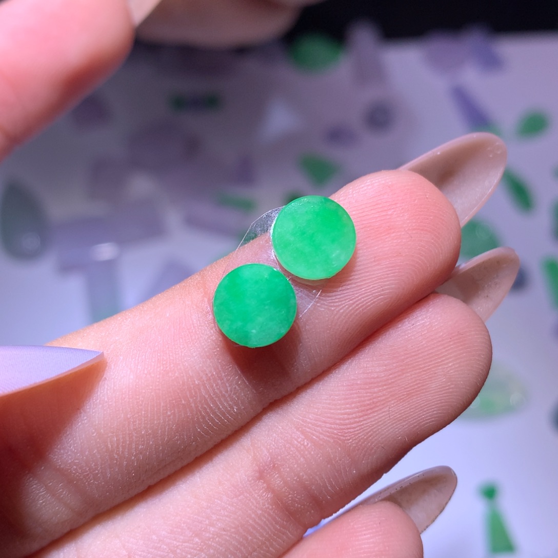 翡翠未镶嵌挂件无事牌