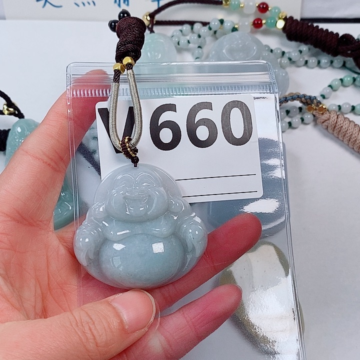 翡翠未镶嵌颈饰天然