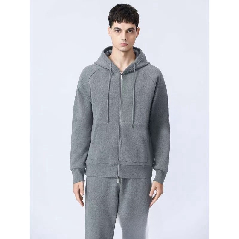 【外套+卫衣+裤子】经典华夫格运动套装三件套