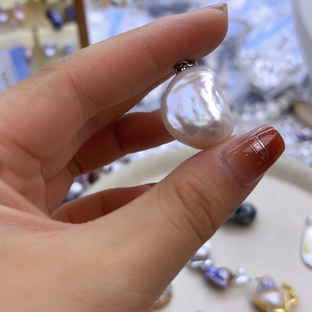 未镶嵌淡水珍珠项链定制874