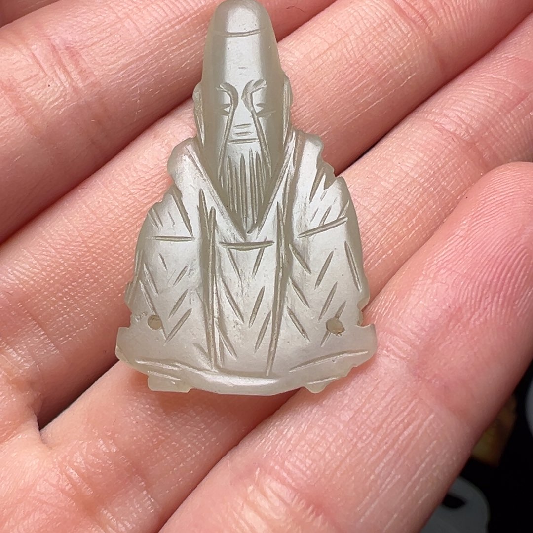 和田玉未镶嵌吊坠(不含链)