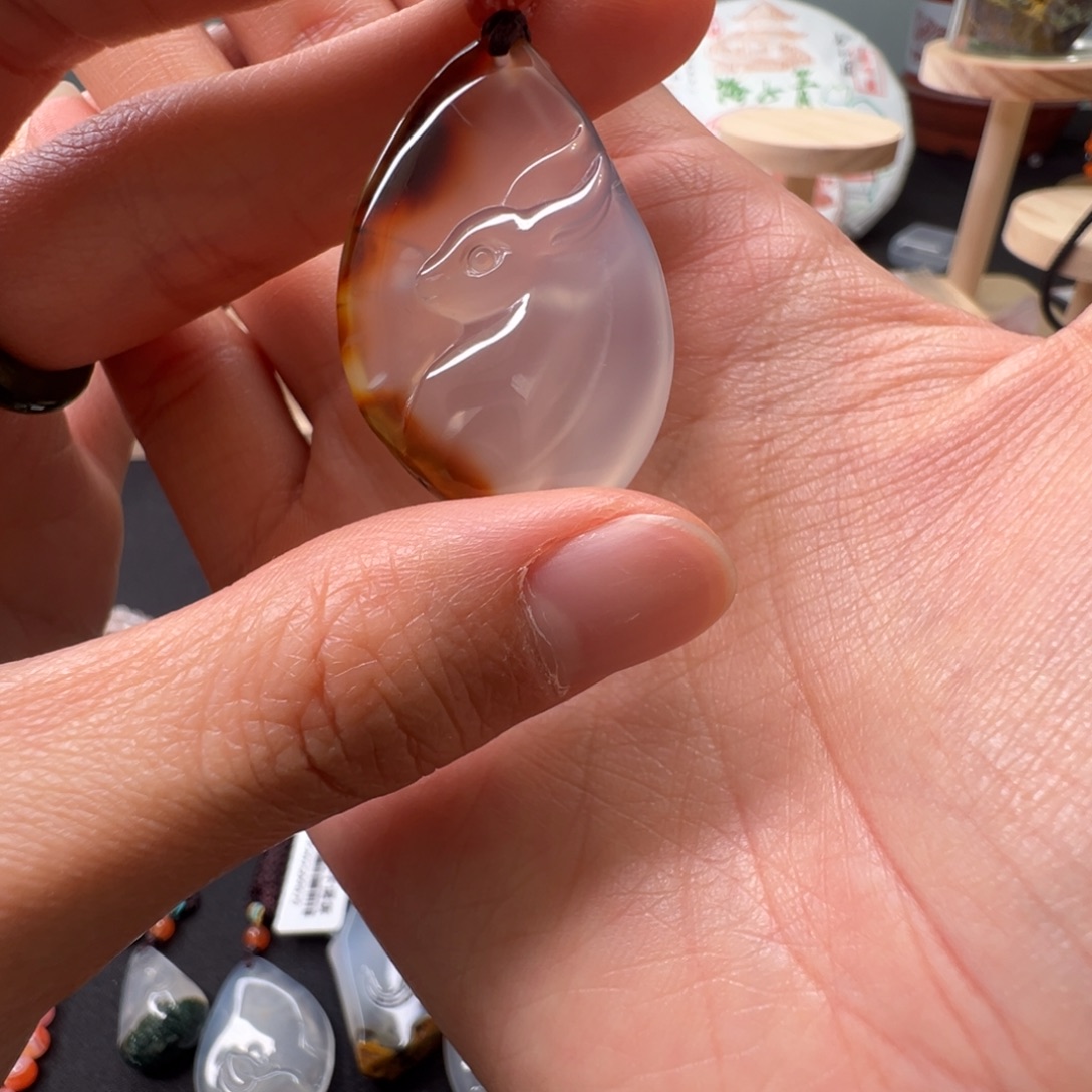 莹***石南红玛瑙未镶嵌配饰964