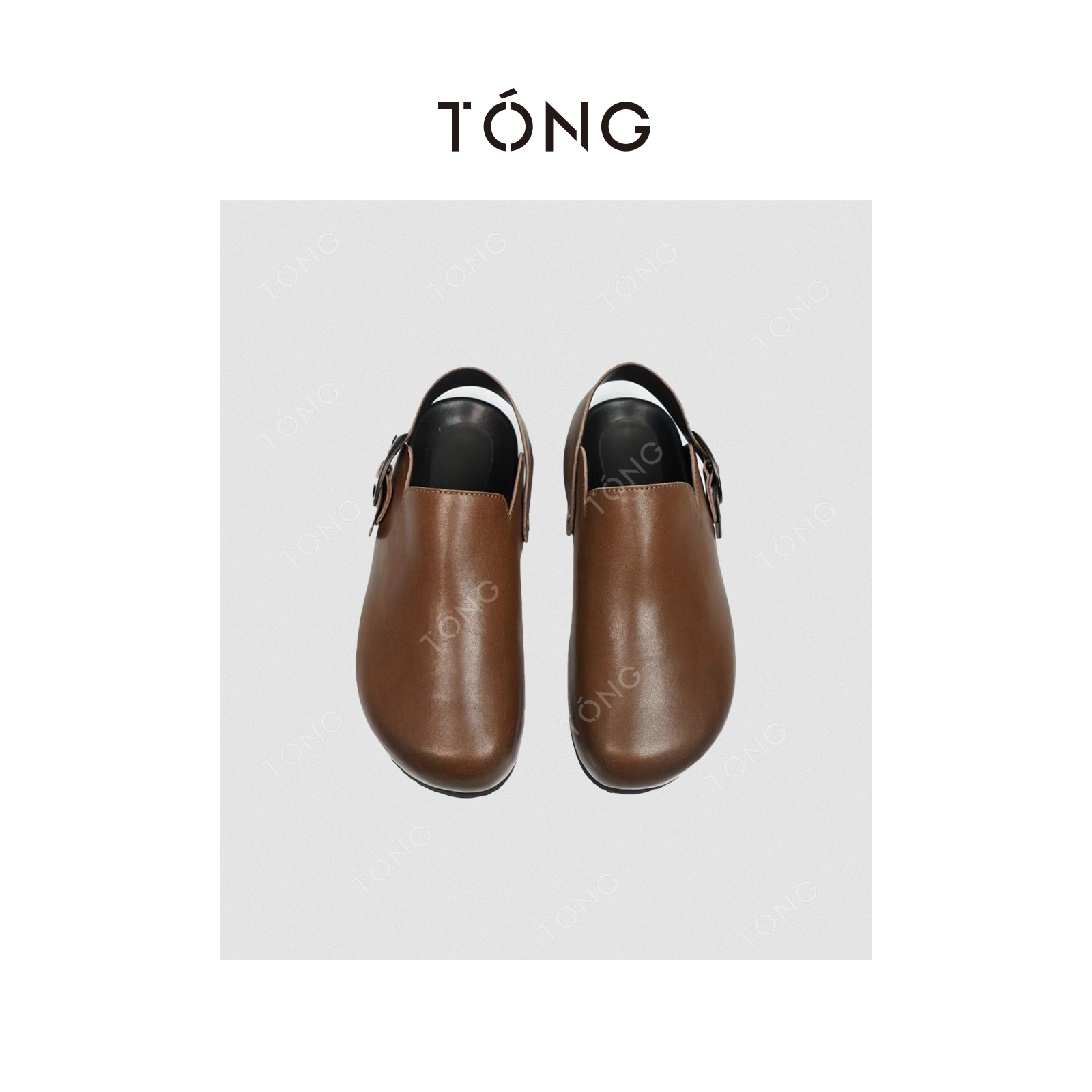 莫人复古高级棉羊皮包头凉拖带后袢带勃肯拖鞋 GA0076