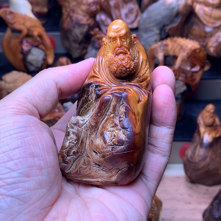 柏木（崖柏）崖柏陈化料手把件