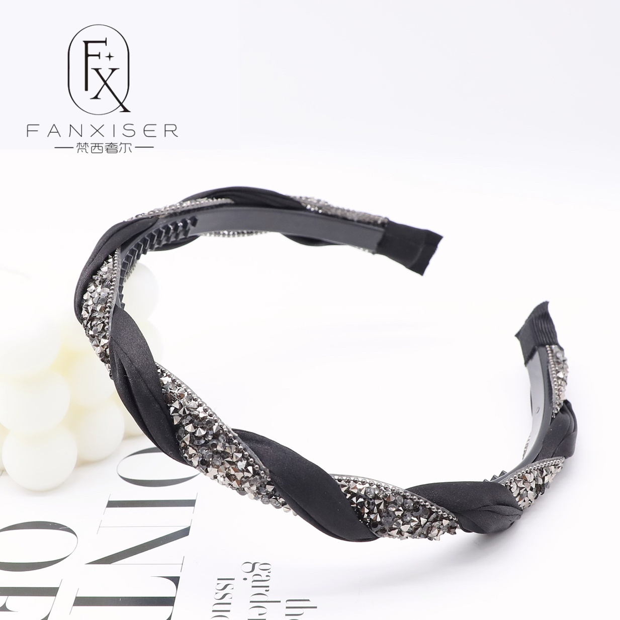 YM3111【浅夏】春夏高级质感水钻发箍