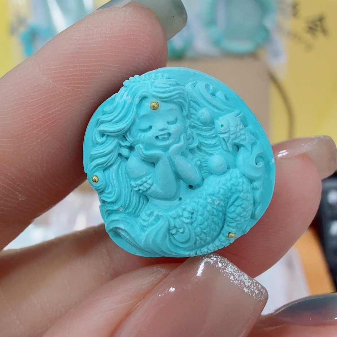 未镶嵌绿松石珠宝奇石