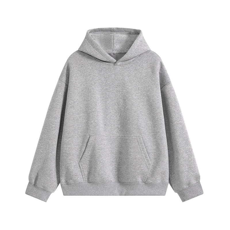 LIGGICC 重磅500g纯色男女同款连帽拼接卫衣运动套头长袖加绒卫衣